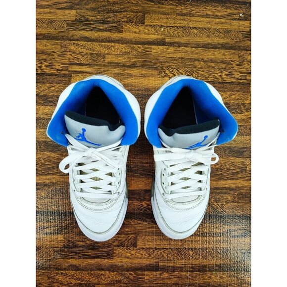 Nike Youth Air Jordan 5 Stealth White Athletic Sneakers Size 5Y US - Picture 4 of 8